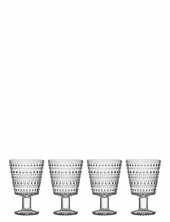 Kastehelmi Univers. Glass 26cl Clear 4pc Iittala Brown