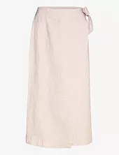 Vivienne Linen Skirt Twist & Tango Pink