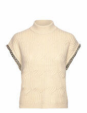 Dante6-meloe Sleeveless Chain Sweater Dante6 Cream