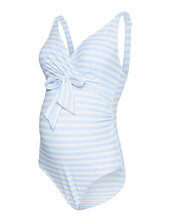 Mlkathy Tess Padded Swimsuit 2f Mamalicious Blue
