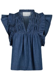 Neo Noir - Top - Jayla Denim Top - Blue