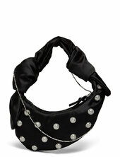 Crystal Studs Knotted Satchel Micro Stine Goya Black