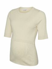 Mlnewsiv June 2/4 Knit Top 2f Mamalicious Cream