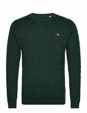 Cotton Cable C-neck Gant Khaki