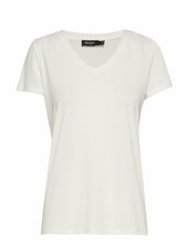 Slcolumbine V-neck Ss Soaked In Luxury White