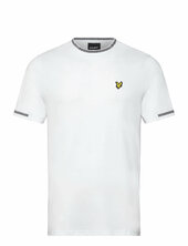 Birdseye Half Tipped T-shirt Lyle & Scott White