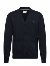 Classic Cotton V-cardigan Gant Navy