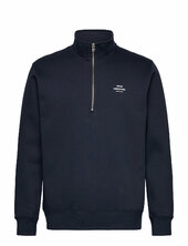 Standard Half Zip Logo Sweat Mads Nørgaard Navy