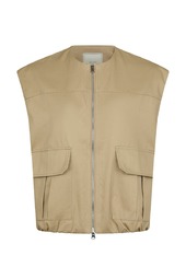 Neo Noir - Flo Balloon Twill Vest - Taupe