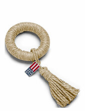 Recycled Paper Straw Napkin Ring With Tassel Lexington Home Beige