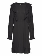 Ruffled Hem Mini Dress Scotch & Soda Black