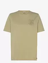 Washed With Chest Artwork Relaxed Fit T-shirt Scotch & Soda Khaki