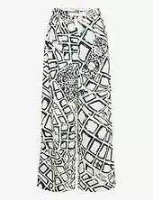Eleni Printed Pyjama Pant Scotch & Soda Green