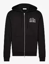 Triple Zipper Hoodie Les Deux Black