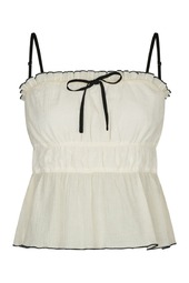 Neo Noir - Top - Emberly Crepe Top - Creme