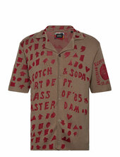 Jacquard Knitted Shirt Scotch & Soda Brown