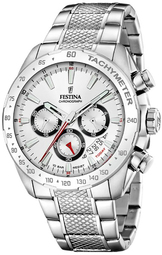 Festina Herreur F20668-1 Timeless Hvid/stål Ø44.5 Mm