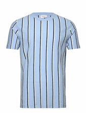 Striped Piqué Tee S/s Lindbergh Blue