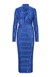 Y.a.s - Kjole - Minda Ls Long Dress - Beaucoup Blue