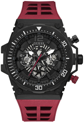 Guess Herreur Gw0325g3 Exposure Sort/gummi Ø48 Mm