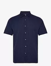 Ss Seersucker Check Shirt French Connection Navy