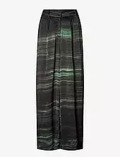 Briana - Shadow Pleat Wide Pant Rabens Sal R Green