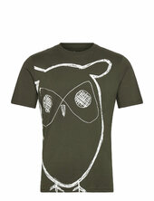 Big Owl Print Tee - Gots/vegan Knowledge Cotton Apparel Green
