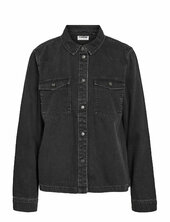 Nmnew Signe L/s Denim Shirt Vi001bl Noos Noisy May Black