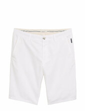 Regular Linen Chino Shorts Tom Tailor White
