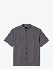 Cru Micro Plaid S/s Wvn Brixton Navy
