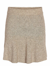 Nmnola Knit Hw Skirt Fwd Noisy May Beige