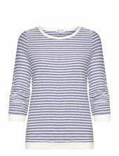 Striped Jacquard Sweatshirt Tom Tailor Blue
