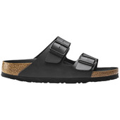 Tøfler Birkenstock  Arizona Birko Flor Black Black Foot Bed