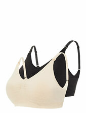 Mlilja Feed Me Bra Nf 2-p A. Noos Mamalicious Black