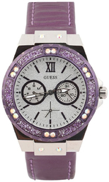 Guess Dameur W0775l6 Limelight Sølvfarvet/læder Ø38 Mm