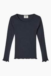 Pointella Troja Tee Ls Fav - Parisian Night - Mads Nørgaard - Navy L
