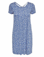 Onlbera Back Lace Up S/s Dress Jrs Only Blue