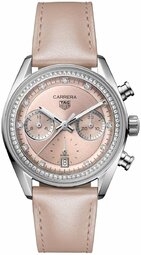 Tag Heuer Dameur Cbs2215.fc6568 Carrera Beige/læder Ø39 Mm