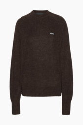 Light Knit Logo Sweater - Chicory Coffee - Rotate - Brun Xs