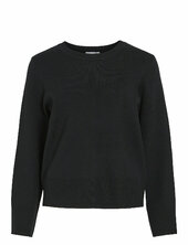 Vicassie O-neck L/s Knit Top - Noos Vila Black