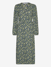 Printed Cut-out Detail Dress Mango Patterned