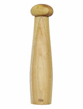 Raw Teak Ceramic Pepper Grinder Tall H27.5 X D6.5cm. 1 Pcs. Aida Beige