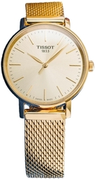 Tissot Dameur T143.210.33.021.00 Everytime Guldfarvet/gul Guldtonet