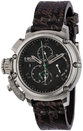 U-boat Herreur 8528 Chimera Sort/læder Ø46 Mm