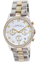 Marc By Marc Jacobs Dameur Mbm3197 Henry Chrono Sølvfarvet/gul
