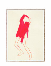 The Pink Pose - 30x40 Cm Paper Collective Patterned
