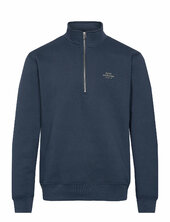 Standard Half Zip Logo Sweat Mads Nørgaard Navy