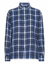 Relaxed Fit Plaid Cotton Shirt Polo Ralph Lauren Blue