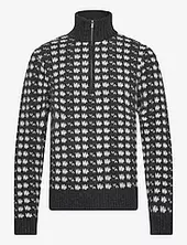 Castle Nordic Pattern Half Zip Holzweiler Grey