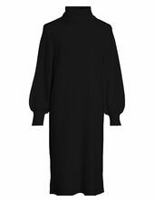 Visara L/s Rollneck Midi Dres/bf/ka Vila Black
